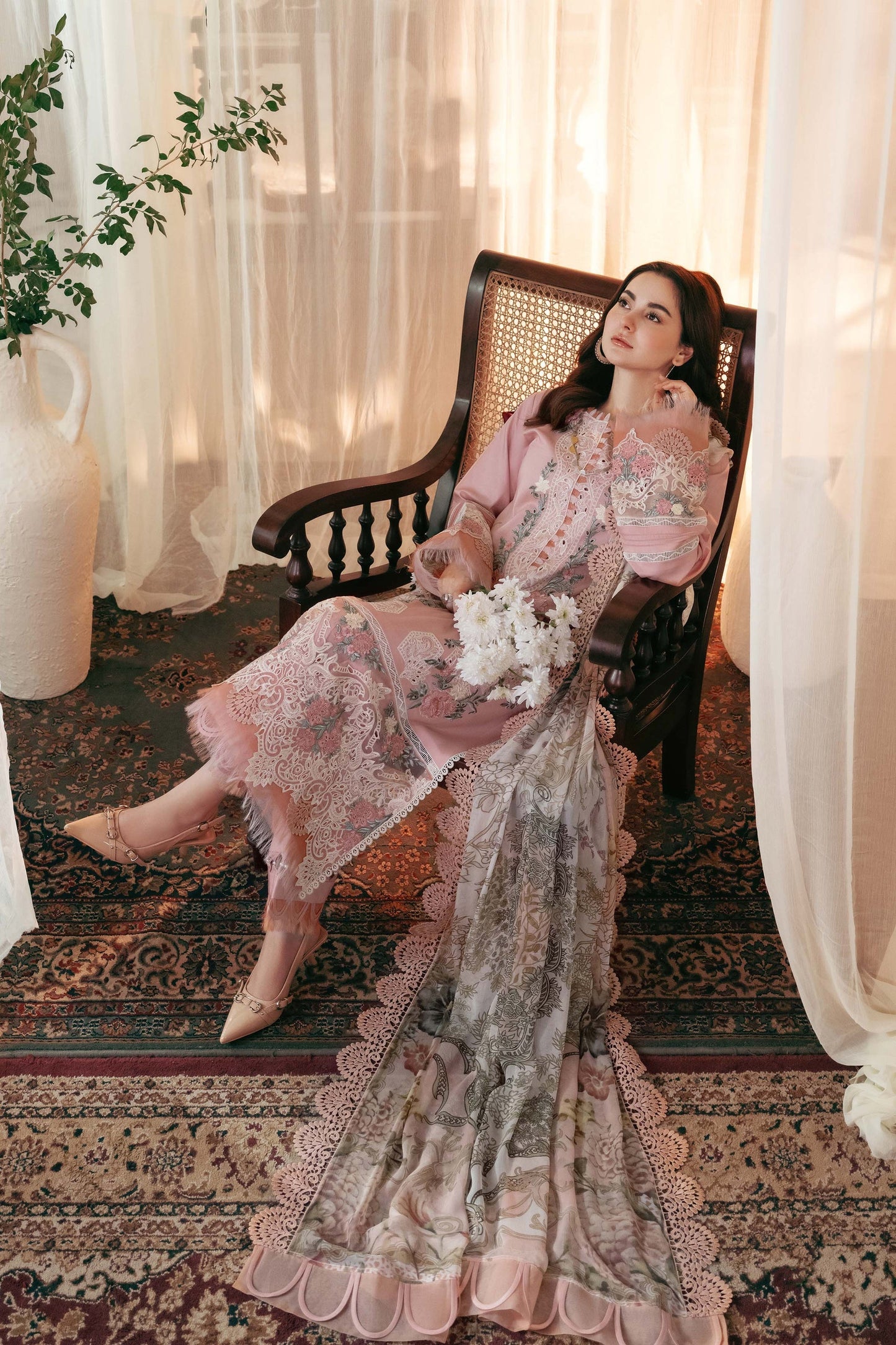 3-PCLAWN EMBROIDERED SUIT SR - 497