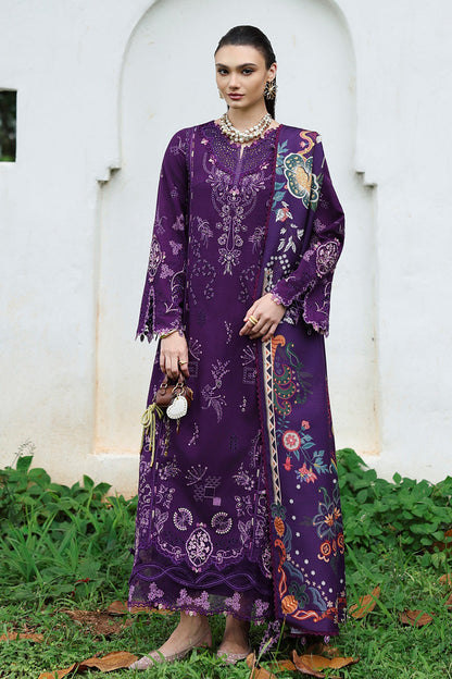 3PC EMBROIDERED DHANAK SUIT - R0-466