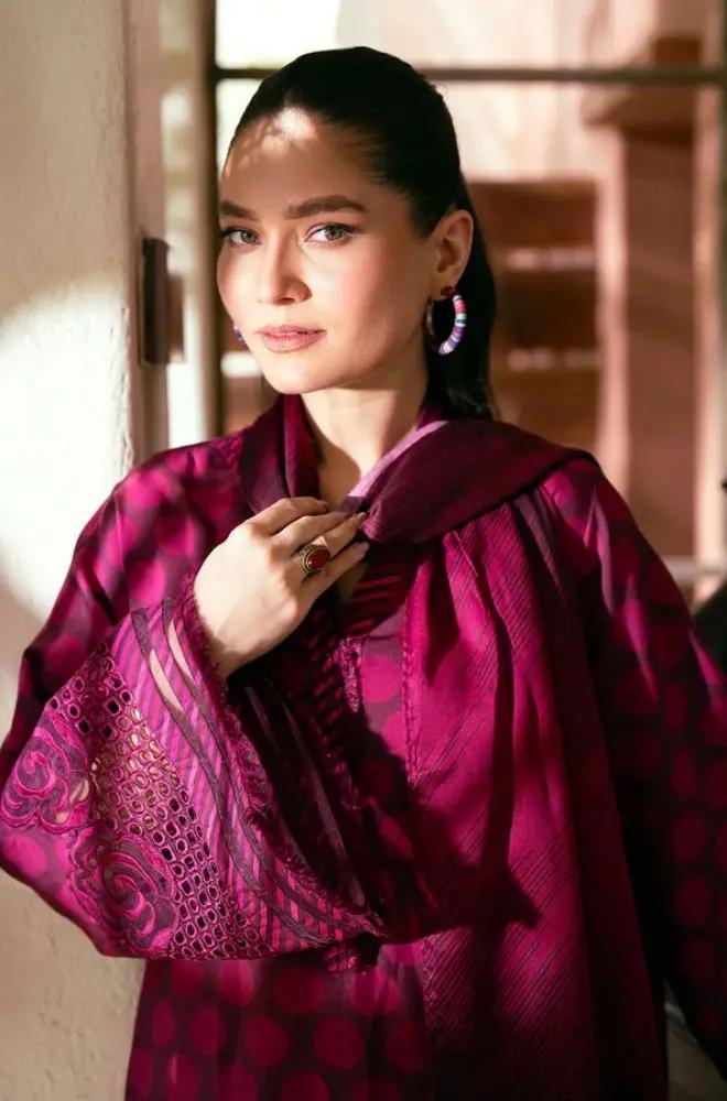 3PC DIGITAL PRINTED KHADDER SUIT - RO-601