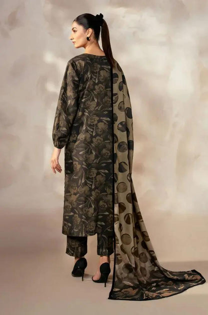 3PC DIGITAL PRINTED KHADDER SUIT WITH PATCHES - RO-604