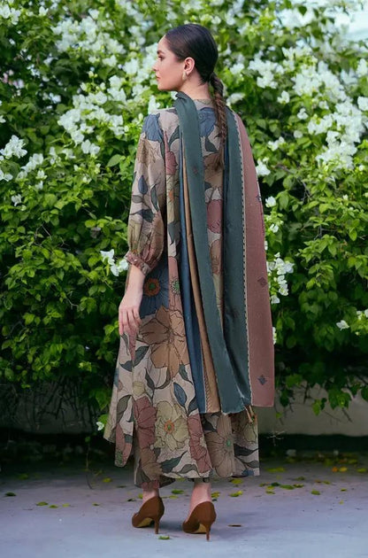 3PC DIGITAL PRINTED KHADDER SUIT - RO-610