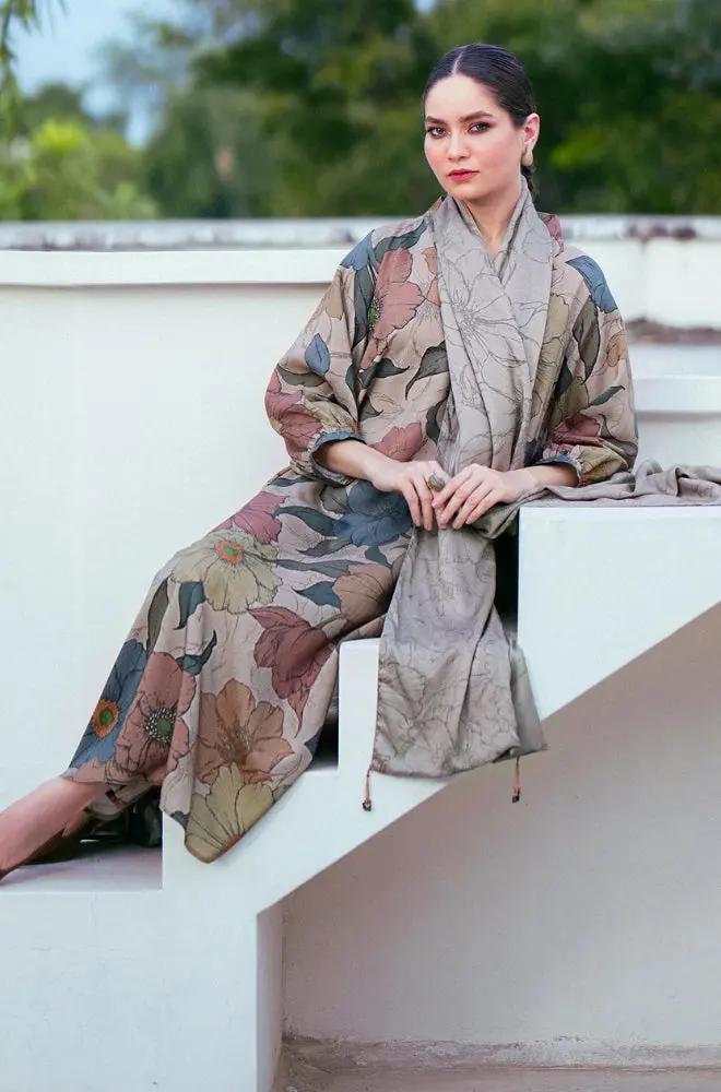 3PC DIGITAL PRINTED KHADDER SUIT - RO-610