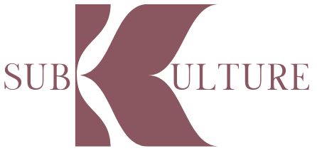 Logo with the text 'SUB KULTURE' featuring a stylized letter 'K'.