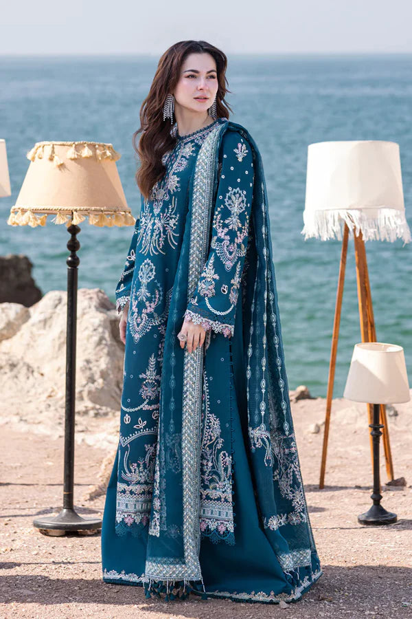 3PC EMBROIDERED LAWN SUIT - SR-521