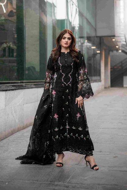 3PC EMBROIDERED LAWN SUIT - SR-512