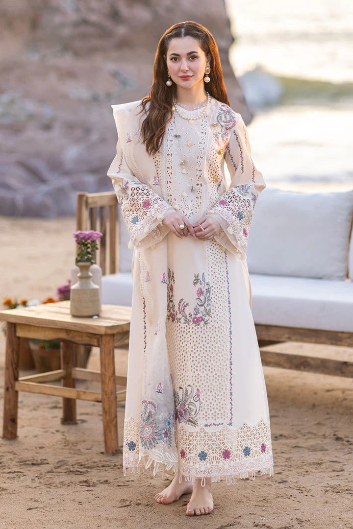 3 PC EMBROIDERED LAWN SUIT  - SR-315