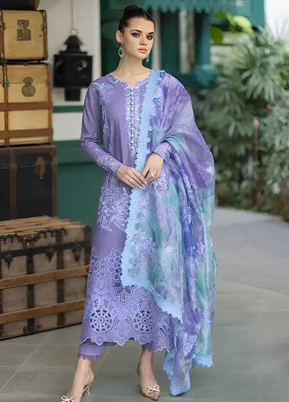 3PC EMBROIDERED LAWN SUIT  - SR-210